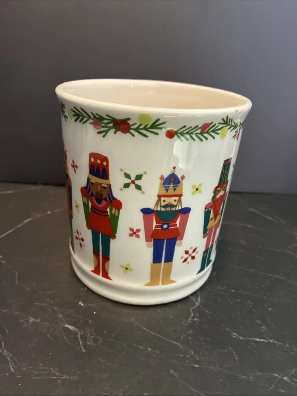 Sur La Table Christmas Nutcracker Mug Holiday Cup Red Green Soldier Winter